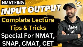 Input Output  Complete Lecture  Logical Reasoning - Input Output