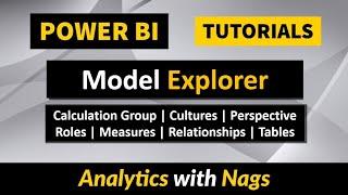 Model Explorer In Power BI  Calculation Groups  Cultures  Perspective in Power BI 66