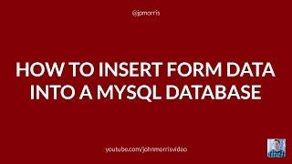 How to Insert Form Data Into a MySQL Database Using PHP