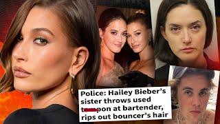 Hailey Biebers Sister ARRESTED For THROWING a DIRTY Tampon at Bar Staff This is DISGUSTING