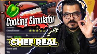 Chef profesional juega en Cooking Simulator