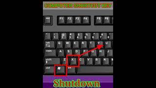 Shutdown Shortcut key In Computer #shorts #computer #success_bindu_way