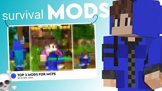 Use This top 3 best survival mods for mcpe ft. unique mods