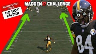 Can Antonio Brown Return a Punt inside of the HASHMARKS? MADDEN 17 CHALLENGE