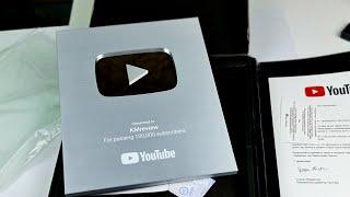 Получил награду от YouTube распаковка серебряной кнопки