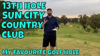 13TH HOLE SUN CITY COUNTRY CLUB PERTH WESTERN AUSTRALIA. THE MY FAVOURITE GOLF HOLE SERIES