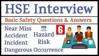 6 Most Basic HSE Interview Questions & Answers  Safety Officer Interview Questions for Fresher