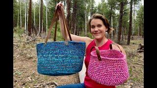 Artisan Market Basket crochet tutorial from Crochet Southwest Spirit.  Great for craft fairs