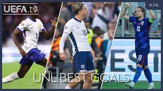 DEMBÉLÉ GREALISH MODRIĆ Great #UNL GOALS from Matchday One & Two