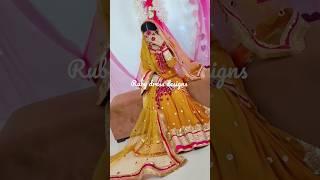 Tere waste falak se mai Chand laungahaldi ceremony dress cutting and stitching DIY gharara dress