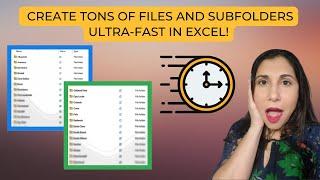 Excel magic Create 30+ file folders in just 5 minutes