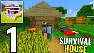 Craft World - Survival House - Survival Gameplay Part 1 Craft World Master Block Game 3D