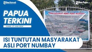PAPUA TERKINI- PALANG KANTOR Wali Kota Jayapura Ini Isi Tuntutan  Masyarakat Asli Port Numbay