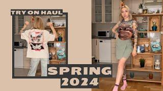 BERSHKA TOMMY JEANS MARC O’POLO TRY ON HAUL SPRING 2024 Dresses Shorts Skirts