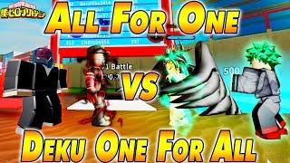 All For One VS Deku One For All  Boku No Roblox Remastered