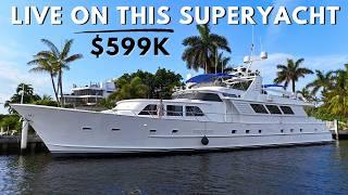 $599000 Live on this Classic SuperYacht in Florida