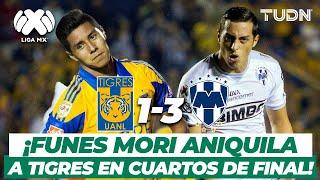 ¡Humillados Rayados golea a Tigres en Cuartos de Final  Tigres 1-3 Monterrey CL-16  TUDN