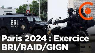 Exercice de la BRI  RAID  GIGN pour le 14 juillet 2024 28 mai 2024 Paris France