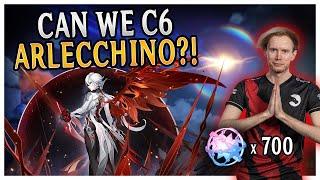 INSANE LUCK Pulling for C6 Arlecchino + Wep  Echo Meeres Genshin Impact