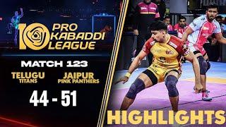 Pawan Sehrawat Heroics in Vain as Pink Panthers Make Huge Comeback  PKL 10 Match #123 Highlights