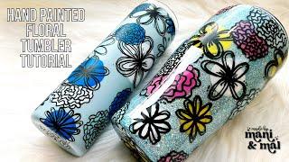 Hand Painted Floral Tumbler Tutorial