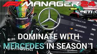 Hamiltons 8th Title? - How to Dominate with Mercedes - F1 Manager 24