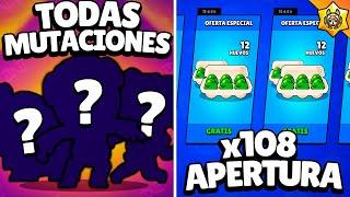 ABRIENDO 108 HUEVOS  QUE PUEDE SALIR ? Y TODAS LAS MUTACIONES  SNEAK PEEK 2 de BRAWL STARS