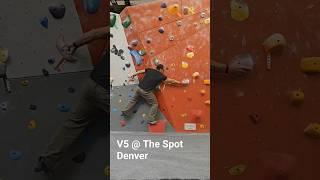 Had to crimp on my own hand at The Spot Denver #bouldering