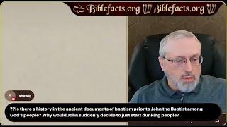 Q&A Why did John the Baptist Baptize People?