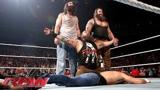 Roman Reigns & Dean Ambrose vs. Bray Wyatt & Luke Harper Raw Aug. 24 2015