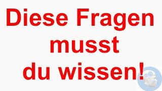 Allgemeinwissen - Geschichte - Grundlegende Fragen  Diese 4 Fragen solltest du können