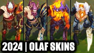 ALL OLAF SKINS SPOTLIGHT 2024  League of Legends