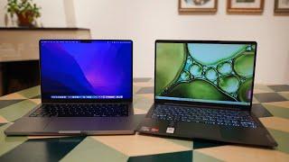 Lenovo Ideapad 5 Pro 14 vs Macbook Pro 14 - Hands on Comparison