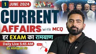 1 June Current Affairs 2024  Current Affairs Today  Current Affairs by Abhijeet Sir