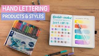 HAND LETTERING PENS for various techniques  STAEDTLER Art Class Hand Lettering