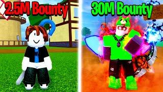 I Reached 30 MILLION Bounty in One Video Blox Fruits