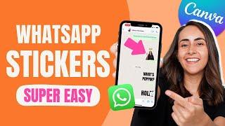 How to create WhatsApp Stickers in Canva  FREE and EASY