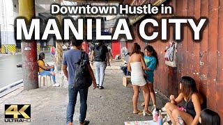 Real Walking Experience in DOWNTOWN MANILA Philippines 4K