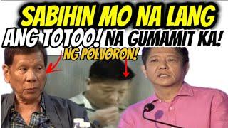 Tatay Digong nag salita na Polvoron video aminin mo na lang na gumamit ka