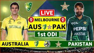 Australia vs Pakistan 1st ODI Live Scores  AUS vs PAK 1st ODI Live Scores & Commentary