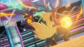 Lucarios final blow  reversal vs dragon claw  mega lucario vs garchomp  #ashvscynthia #pokemon