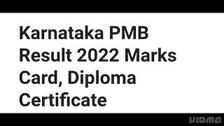 KARNATAKA PMB RESULT 2022 RELEASED DATE OUTHOW TO DOWNLOADLATEST NEWS KARNATAKA PMB CUTOFF OUT