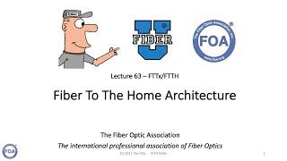 FOA Lecture 63 FTTH Architecture