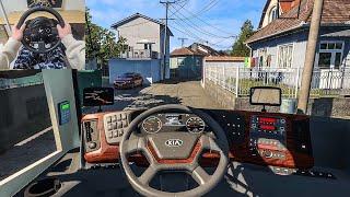 KIA New Granbird Silkroad - Euro Truck Simulator 2 Steering Wheel Gameplay