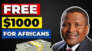 5 Websites Giving $1000 To All Africans For Free  Free Money Giveaway  Make Money Online
