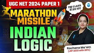 UGC NET Indian Logic Marathon by Rachana Mam  UGC NET Paper-1 Complete Indian Logic in One Class