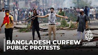 Bangladesh imposes curfew deploys army as job quota protests continue