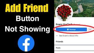 How to Fix Add Friend Button Not Showing in Facebook Account  Facebook Add Friend Option Missing