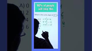 Math Trick Question  Units Digit of 4 SAT Prep #math #maths #shorts