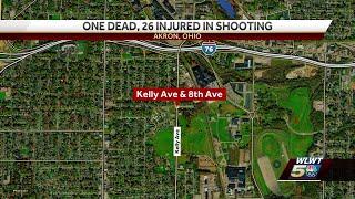 Overnight shooting in Akron street kills 1 man and wounds 26 other people news reports say